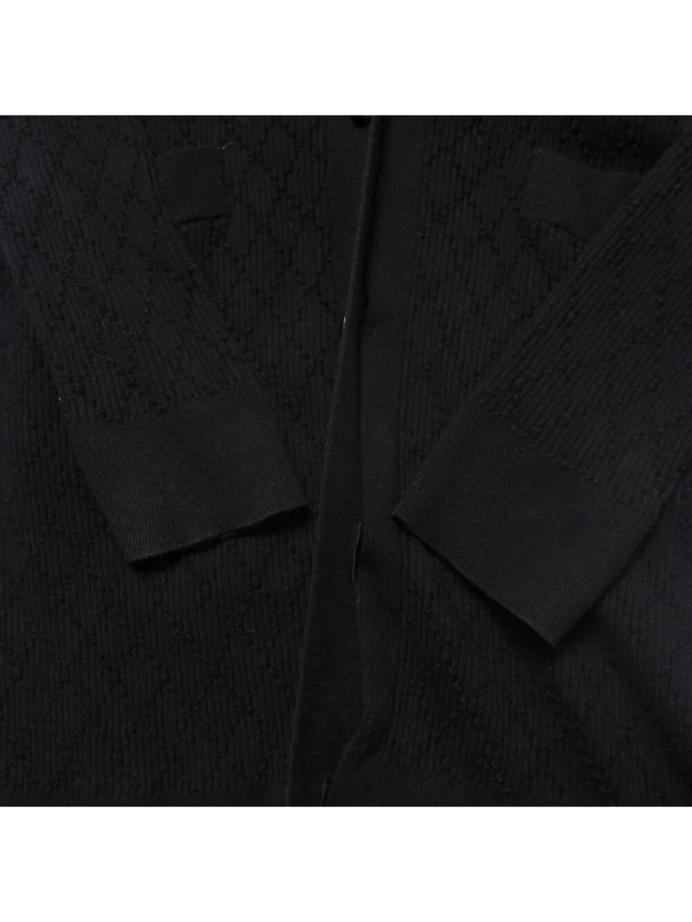Chanel Knit 38 Long Cardigan CC Logo Button